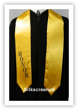 Appliqued Honor Stoles from University Cap & Gown