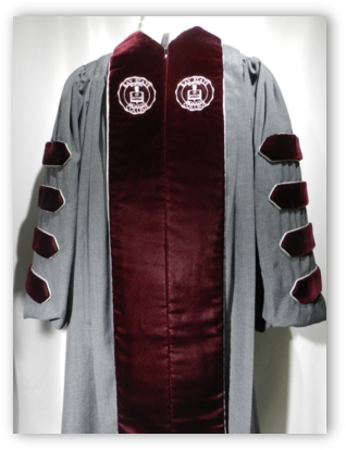 Bay State College presidential robe by University Cap & Gown