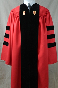 The authentic Boston University doctoral outfit by University Cap & Gown