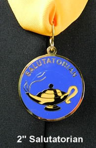2" cloisonne salutatorian medallion from University Cap & Gown