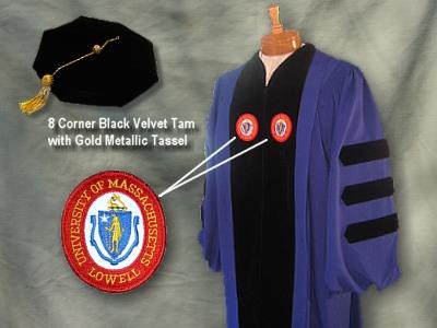 University of Massachusetts Lowell authentic doctoral outfit by University Cap & Gown