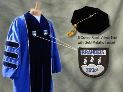 Authentic Brandeis University Doctoral Outfit by University Cap & Gown